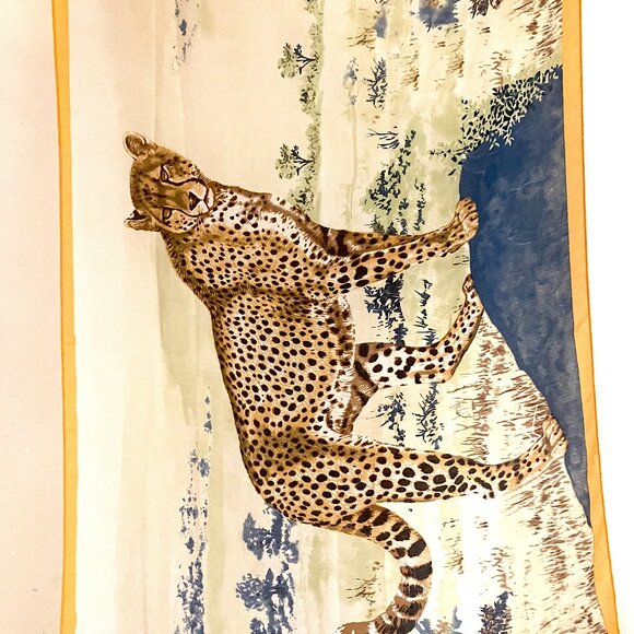 Vimoda Paris Rectangular Leopard Scarf (34" X 71") NWOT - Picture 8 of 15